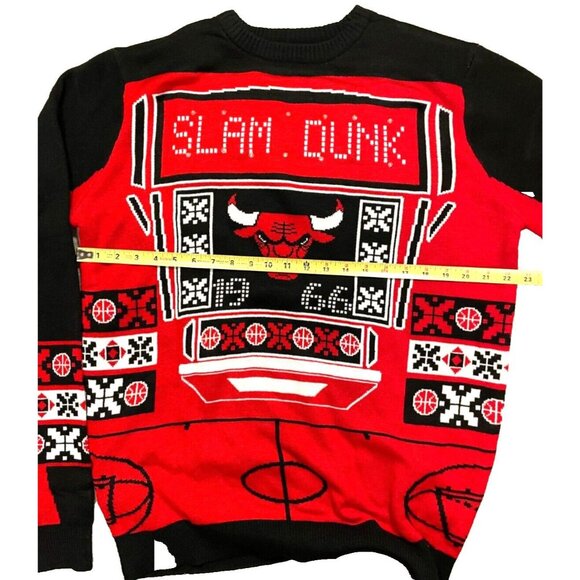 Christmas sweater 1966 Chicago Bulls Slam dunk Light 'em up vintage lights - Picture 5 of 9